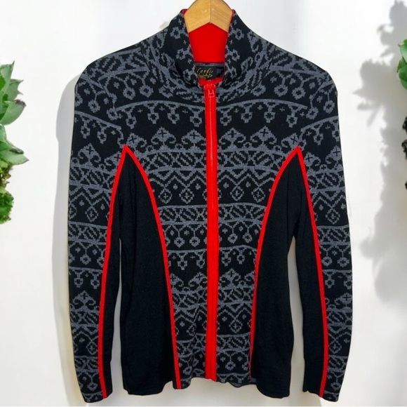 Icelandic Design 100% Merino Wool Zip Up Funnel Neck Winter Sweater - Picture 11 of 11